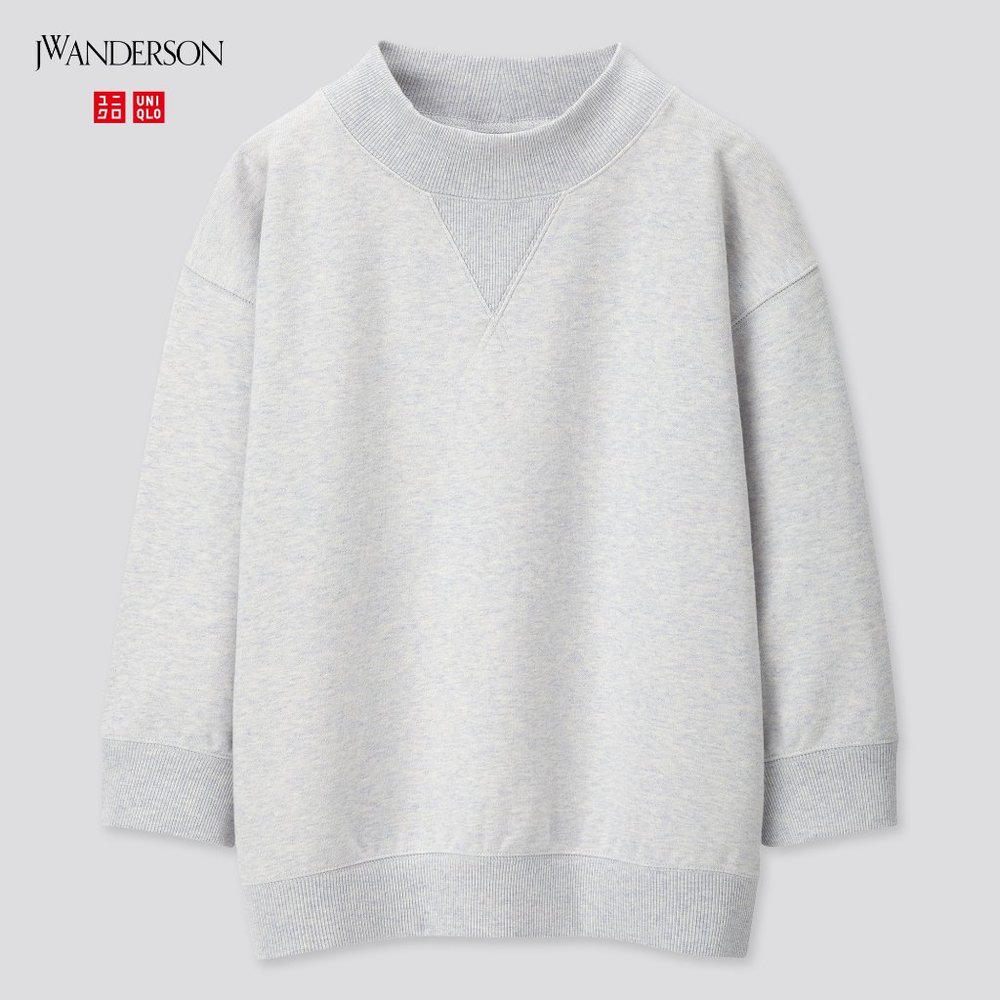 Uniqlo x JW Anderson blue 3/4 sleeve sweatshirt